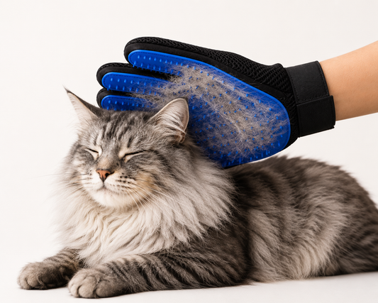 Pawfect Grooming Glove — pet deshedding and massage glove for dogs and cats